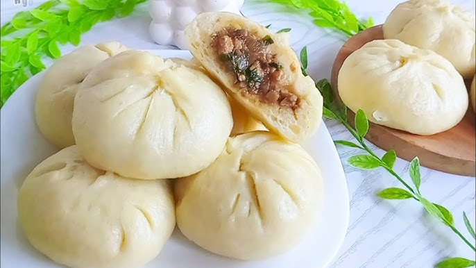 Lembutnya Bakpao Ayam Jamur Dengan Adonan Putih